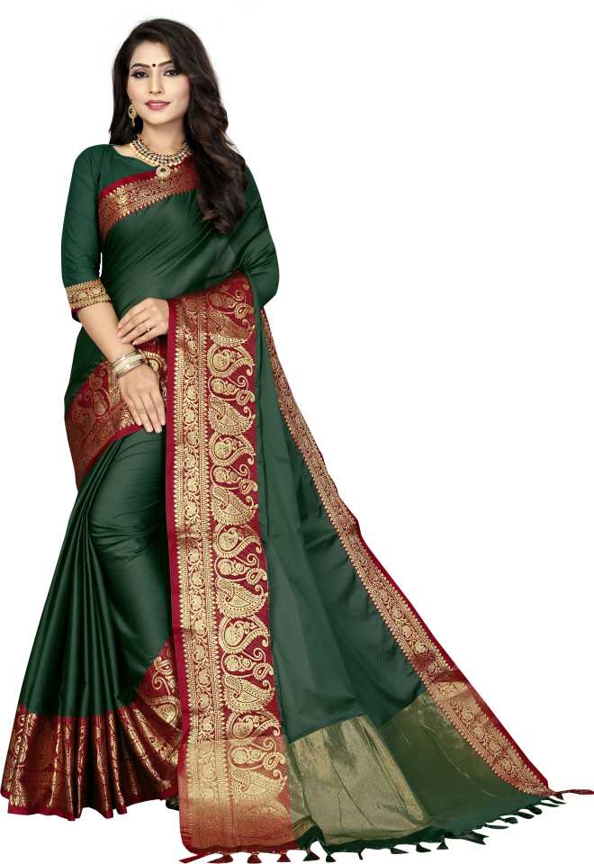 Woven Fashion Cotton Silk Saree